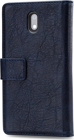 Mobilize Telefoonhoesje geschikt voor Nokia 3 Hoesje | Mobilize Elite Gelly Bookcase Portemonnee | Pasjeshouder voor 3 Pasjes | Telefoonhoesje voor Pinpas / OV Kaart / Rijbewijs - Blauw