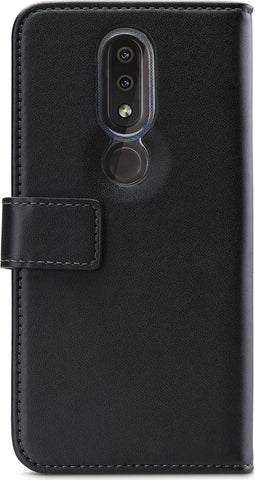Mobilize Telefoonhoesje geschikt voor Nokia 4.2 Hoesje | Mobilize Classic Gelly Wallet Bookcase Portemonnee | Pasjeshouder voor 2 Pasjes | Telefoonhoesje voor Pinpas / OV Kaart / Rijbewijs - Zwart