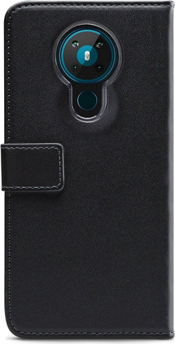 Mobilize Telefoonhoesje geschikt voor Nokia 5.3 Hoesje | Mobilize Classic Gelly Wallet Bookcase Portemonnee | Pasjeshouder voor 2 Pasjes | Telefoonhoesje voor Pinpas / OV Kaart / Rijbewijs - Zwart