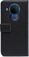Mobilize Telefoonhoesje geschikt voor Nokia 5.4 Hoesje | Mobilize Classic Gelly Wallet Bookcase Portemonnee | Pasjeshouder voor 2 Pasjes | Telefoonhoesje voor Pinpas / OV Kaart / Rijbewijs - Zwart