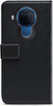 Mobilize Telefoonhoesje geschikt voor Nokia 5.4 Hoesje | Mobilize Classic Gelly Wallet Bookcase Portemonnee | Pasjeshouder voor 2 Pasjes | Telefoonhoesje voor Pinpas / OV Kaart / Rijbewijs - Zwart