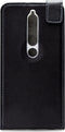 Mobilize Telefoonhoesje geschikt voor Nokia 6.1 Hoesje | Mobilize Classic Gelly Bookcase | Pasjeshouder voor 1 Pasje | Telefoonhoesje voor Pinpas / OV Kaart / Rijbewijs - Zwart