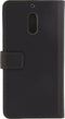 Mobilize Telefoonhoesje geschikt voor Nokia 6 Hoesje | Mobilize Classic Gelly Wallet Bookcase Portemonnee | Pasjeshouder voor 2 Pasjes | Telefoonhoesje voor Pinpas / OV Kaart / Rijbewijs - Zwart