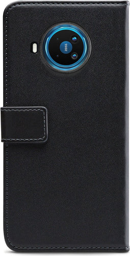 Mobilize Telefoonhoesje geschikt voor Nokia 8.3 Hoesje | Mobilize Classic Gelly Wallet Bookcase Portemonnee | Pasjeshouder voor 2 Pasjes | Telefoonhoesje voor Pinpas / OV Kaart / Rijbewijs - Zwart