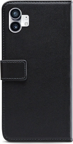 Mobilize Telefoonhoesje geschikt voor Nothing Phone (1) Hoesje | Mobilize Classic Gelly Wallet Bookcase Portemonnee | Pasjeshouder voor 2 Pasjes | Telefoonhoesje voor Pinpas / OV Kaart / Rijbewijs - Zwart
