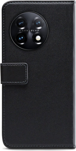 Mobilize Telefoonhoesje geschikt voor OnePlus 11 Hoesje | Mobilize Classic Gelly Wallet Bookcase Portemonnee | Pasjeshouder voor 2 Pasjes | Telefoonhoesje voor Pinpas / OV Kaart / Rijbewijs - Zwart