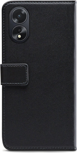 Mobilize Telefoonhoesje geschikt voor OPPO A38 Hoesje | Mobilize Classic Gelly Wallet Bookcase Portemonnee | Pasjeshouder voor 2 Pasjes | Telefoonhoesje voor Pinpas / OV Kaart / Rijbewijs - Zwart