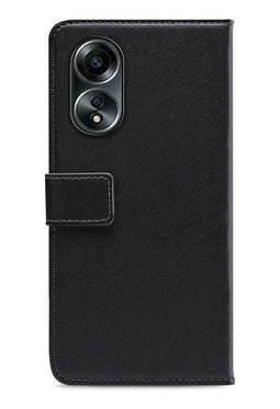 Mobilize Telefoonhoesje geschikt voor OPPO A58 4G Hoesje | Mobilize Classic Gelly Wallet Bookcase Portemonnee | Pasjeshouder voor 2 Pasjes | Telefoonhoesje voor Pinpas / OV Kaart / Rijbewijs - Zwart