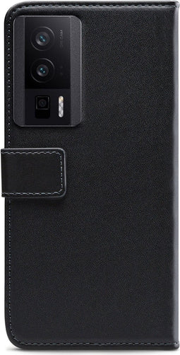 Mobilize Telefoonhoesje geschikt voor POCO F5 Pro Hoesje | Mobilize Classic Gelly Wallet Bookcase Portemonnee | Pasjeshouder voor 2 Pasjes | Telefoonhoesje voor Pinpas / OV Kaart / Rijbewijs - Zwart