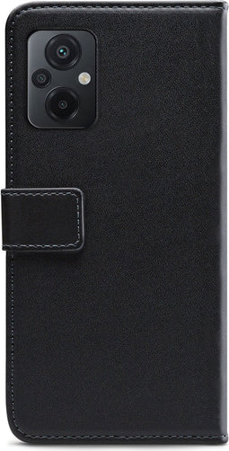 Mobilize Telefoonhoesje geschikt voor POCO M5 Hoesje | Mobilize Classic Gelly Wallet Bookcase Portemonnee | Pasjeshouder voor 2 Pasjes | Telefoonhoesje voor Pinpas / OV Kaart / Rijbewijs - Zwart