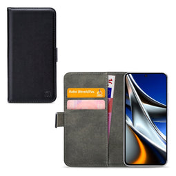 Mobilize Telefoonhoesje geschikt voor POCO X4 Pro 5G Hoesje | Mobilize Classic Gelly Wallet Bookcase Portemonnee | Pasjeshouder voor 2 Pasjes | Telefoonhoesje voor Pinpas / OV Kaart / Rijbewijs - Zwart