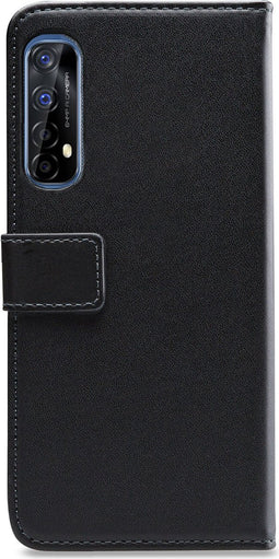 Mobilize Telefoonhoesje geschikt voor Realme 7 Hoesje | Mobilize Classic Gelly Wallet Bookcase Portemonnee | Pasjeshouder voor 2 Pasjes | Telefoonhoesje voor Pinpas / OV Kaart / Rijbewijs - Zwart