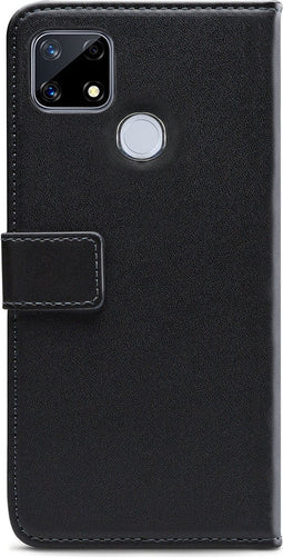 Mobilize Telefoonhoesje geschikt voor Realme 7i Hoesje | Mobilize Classic Gelly Wallet Bookcase Portemonnee | Pasjeshouder voor 2 Pasjes | Telefoonhoesje voor Pinpas / OV Kaart / Rijbewijs - Zwart