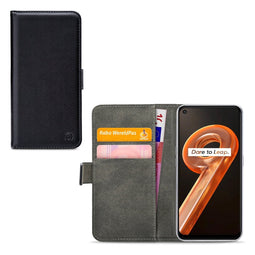 Mobilize Telefoonhoesje geschikt voor Realme 9i Hoesje | Mobilize Classic Gelly Wallet Bookcase Portemonnee | Pasjeshouder voor 2 Pasjes | Telefoonhoesje voor Pinpas / OV Kaart / Rijbewijs - Zwart