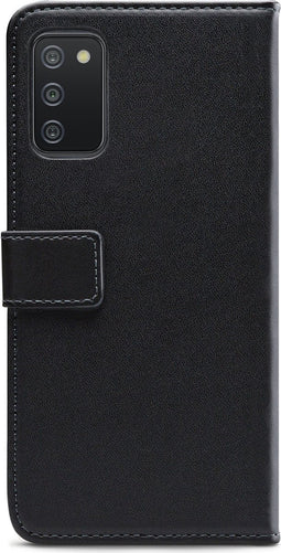 Mobilize Telefoonhoesje geschikt voor Samsung Galaxy A02s Hoesje | Mobilize Classic Gelly Wallet Bookcase Portemonnee | Pasjeshouder voor 2 Pasjes | Telefoonhoesje voor Pinpas / OV Kaart / Rijbewijs - Zwart