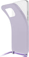 Mobilize Telefoonhoesje geschikt voor Samsung Galaxy A03 Flexibel TPU | Mobilize Lanyard Gelly Hoesje met koord - Pastel Purple | Paars