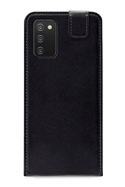 Mobilize Telefoonhoesje geschikt voor Samsung Galaxy A03s Hoesje | Mobilize Classic Gelly Flipcase | Pasjeshouder voor 1 Pasje | Telefoonhoesje voor Pinpas / OV Kaart / Rijbewijs - Zwart