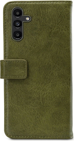 Mobilize Telefoonhoesje geschikt voor Samsung Galaxy A13 5G Hoesje | Mobilize Elite Gelly Bookcase Portemonnee | Pasjeshouder voor 3 Pasjes | Telefoonhoesje voor Pinpas / OV Kaart / Rijbewijs - Groen