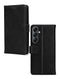 Mobilize Telefoonhoesje geschikt voor Samsung Galaxy A14 Hoesje Echt Leer | Mobilize Wallet Bookcase Portemonnee | Pasjeshouder voor 3 Pasjes | Telefoonhoesje voor Pinpas / OV Kaart / Rijbewijs - Zwart