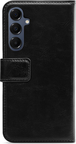 Mobilize Telefoonhoesje geschikt voor Samsung Galaxy A16 Hoesje | Mobilize Magnet Gelly Wallet Uitneembare 2in1 Bookcase Portemonnee | Pasjeshouder voor 3 Pasjes | Telefoonhoesje voor Pinpas / OV Kaart / Rijbewijs - Zwart