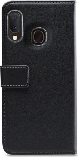 Mobilize Telefoonhoesje geschikt voor Samsung Galaxy A20e Hoesje | Mobilize Classic Gelly Wallet Bookcase Portemonnee | Pasjeshouder voor 2 Pasjes | Telefoonhoesje voor Pinpas / OV Kaart / Rijbewijs - Zwart