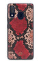 Mobilize Telefoonhoesje geschikt voor Samsung Galaxy A20e Hoesje | Mobilize Gelly Velvet Uitneembare 2in1 Clutch | Pasjeshouder voor 3 Pasjes | Telefoonhoesje voor Pinpas / OV Kaart / Rijbewijs - Red Snake | Rood