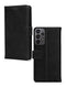 Mobilize Telefoonhoesje geschikt voor Samsung Galaxy A23 Hoesje Echt Leer | Mobilize Wallet Bookcase Portemonnee | Pasjeshouder voor 3 Pasjes | Telefoonhoesje voor Pinpas / OV Kaart / Rijbewijs - Zwart