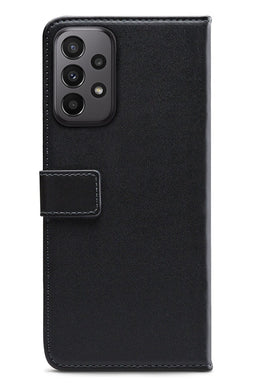 Mobilize Telefoonhoesje geschikt voor Samsung Galaxy A23 Hoesje | Mobilize Classic Gelly Wallet Bookcase Portemonnee | Pasjeshouder voor 2 Pasjes | Telefoonhoesje voor Pinpas / OV Kaart / Rijbewijs - Zwart