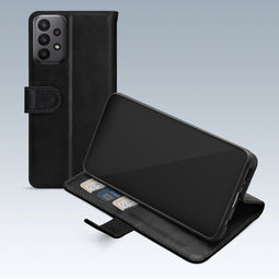 Mobilize Telefoonhoesje geschikt voor Samsung Galaxy A23 Hoesje | Mobilize Premium Gelly Wallet Bookcase Portemonnee | Pasjeshouder voor 3 Pasjes | Telefoonhoesje voor Pinpas / OV Kaart / Rijbewijs - Zwart