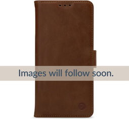 Mobilize Telefoonhoesje geschikt voor Samsung Galaxy A24 Hoesje Echt Leer | Mobilize Wallet Bookcase Portemonnee | Pasjeshouder voor 3 Pasjes | Telefoonhoesje voor Pinpas / OV Kaart / Rijbewijs - Bruin