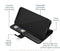 Mobilize Telefoonhoesje geschikt voor Samsung Galaxy A26 Hoesje Echt Leer | Mobilize Wallet Bookcase Portemonnee | Pasjeshouder voor 3 Pasjes | Telefoonhoesje voor Pinpas / OV Kaart / Rijbewijs - Zwart