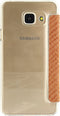Mobilize Telefoonhoesje geschikt voor Samsung Galaxy A3 (2016) Hoesje TPU,Kunstleer | Mobilize Slim Booklet Bookcase | Pasjeshouder voor 1 Pasje | Telefoonhoesje voor Pinpas / OV Kaart / Rijbewijs - Snake Apricot | Bruin