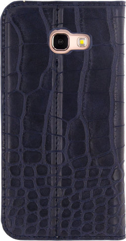 Mobilize Telefoonhoesje geschikt voor Samsung Galaxy A3 (2017) Hoesje | Mobilize Premium Gelly Bookcase Portemonnee | Pasjeshouder voor 1 Pasje | Telefoonhoesje voor Pinpas / OV Kaart / Rijbewijs - Blauw