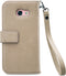 Mobilize Telefoonhoesje geschikt voor Samsung Galaxy A3 (2017) Hoesje | Mobilize Gelly Zipper Uitneembare 2in1 Clutch | Pasjeshouder voor 3 Pasjes | Telefoonhoesje voor Pinpas / OV Kaart / Rijbewijs - Latte | Taupe