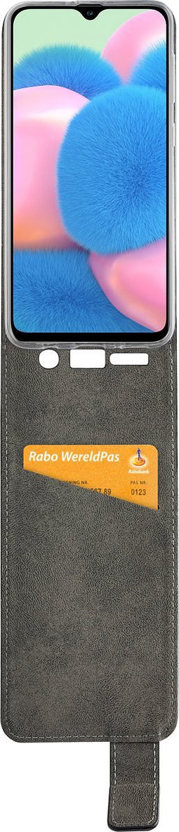 Mobilize Telefoonhoesje geschikt voor Samsung Galaxy A30s Hoesje | Mobilize Classic Gelly Bookcase | Pasjeshouder voor 1 Pasje | Telefoonhoesje voor Pinpas / OV Kaart / Rijbewijs - Zwart