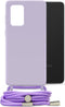 Mobilize Telefoonhoesje geschikt voor Samsung Galaxy A33 Flexibel TPU | Mobilize Lanyard Gelly Hoesje met koord - Pastel Purple | Paars