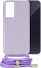 Mobilize Telefoonhoesje geschikt voor Samsung Galaxy A35 Flexibel TPU | Mobilize Lanyard Gelly Hoesje met koord - Pastel Purple | Paars