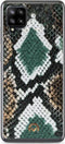 Mobilize Telefoonhoesje geschikt voor Samsung Galaxy A42 Hoesje | Mobilize Gelly Uitneembare 2in1 Clutch | Pasjeshouder voor 3 Pasjes | Telefoonhoesje voor Pinpas / OV Kaart / Rijbewijs - Leopard | Bruin,groen