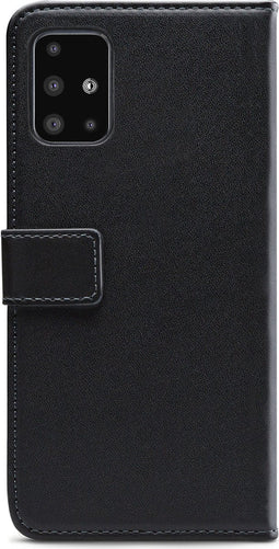 Mobilize Telefoonhoesje geschikt voor Samsung Galaxy A51 Hoesje | Mobilize Classic Gelly Wallet Bookcase Portemonnee | Pasjeshouder voor 2 Pasjes | Telefoonhoesje voor Pinpas / OV Kaart / Rijbewijs - Zwart