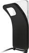 Mobilize Telefoonhoesje geschikt voor Samsung Galaxy A52 Flexibel TPU | Mobilize Lanyard Gelly Hoesje met koord - Zwart