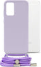 Mobilize Telefoonhoesje geschikt voor Samsung Galaxy A52 Flexibel TPU | Mobilize Lanyard Gelly Hoesje met koord - Pastel Purple | Paars