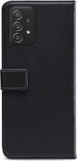 Mobilize Telefoonhoesje geschikt voor Samsung Galaxy A52 Hoesje | Mobilize Classic Gelly Wallet Bookcase Portemonnee | Pasjeshouder voor 2 Pasjes | Telefoonhoesje voor Pinpas / OV Kaart / Rijbewijs - Zwart