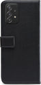 Mobilize Telefoonhoesje geschikt voor Samsung Galaxy A52 Hoesje | Mobilize Classic Gelly Wallet Bookcase Portemonnee | Pasjeshouder voor 2 Pasjes | Telefoonhoesje voor Pinpas / OV Kaart / Rijbewijs - Zwart