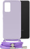 Mobilize Telefoonhoesje geschikt voor Samsung Galaxy A53 Flexibel TPU | Mobilize Lanyard Gelly Hoesje met koord - Pastel Purple | Paars