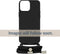 Mobilize Telefoonhoesje geschikt voor Samsung Galaxy A54 Flexibel TPU | Mobilize Lanyard Gelly Hoesje met koord - Zwart