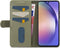 Mobilize Telefoonhoesje geschikt voor Samsung Galaxy A54 Hoesje | Mobilize Premium Gelly Wallet Bookcase Portemonnee | Pasjeshouder voor 3 Pasjes | Telefoonhoesje voor Pinpas / OV Kaart / Rijbewijs - Groen