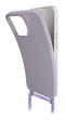 Mobilize Telefoonhoesje geschikt voor Samsung Galaxy A55 Flexibel TPU | Mobilize Lanyard Gelly Hoesje met koord - Pastel Purple | Paars