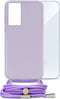 Mobilize Telefoonhoesje geschikt voor Samsung Galaxy A55 Flexibel TPU | Mobilize Lanyard Gelly Hoesje met koord - Pastel Purple | Paars
