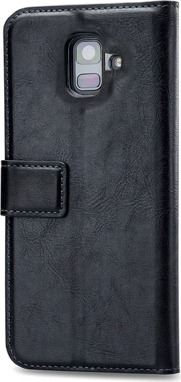 Mobilize Telefoonhoesje geschikt voor Samsung Galaxy A6 (2018) Hoesje | Mobilize Magnet Uitneembare 2in1 Bookcase | Pasjeshouder voor 3 Pasjes | Telefoonhoesje voor Pinpas / OV Kaart / Rijbewijs - Zwart
