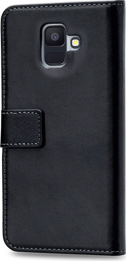 Mobilize Telefoonhoesje geschikt voor Samsung Galaxy A6 (2018) Hoesje | Mobilize Classic Gelly Wallet Bookcase Portemonnee | Pasjeshouder voor 2 Pasjes | Telefoonhoesje voor Pinpas / OV Kaart / Rijbewijs - Zwart